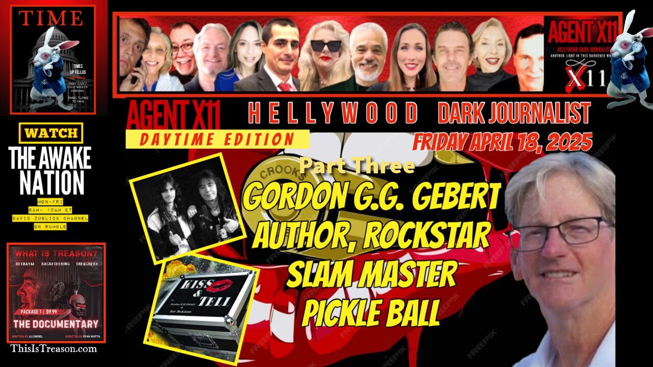 AGENT X11: EP. 191: GORDON GEBERT: ROCKSTAR, AUTHOR AND SLAM MASTER PICKLEBALL