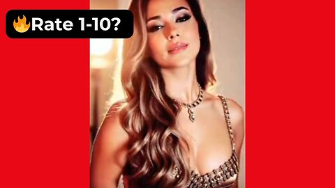 🔥 Rate Her Chest in This Low-Cut Bronze Top 1-10? 😍 Supermodel 4K