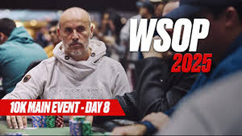 $10,000 Main Event | Day 8 part 1 | WSOP 2025 - FULL LIVE STREAMING ONLY IN ITALIAN LANGUAGE
