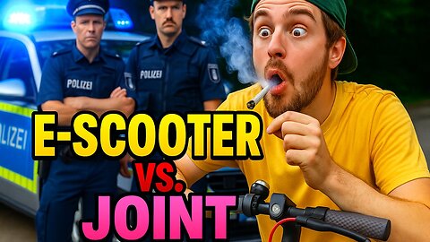 E-Scooter & Joint: Die dümmste Idee des Jahres? 🤦‍♂️ So reagiert die Polizei! 🚔 #escooter #joint