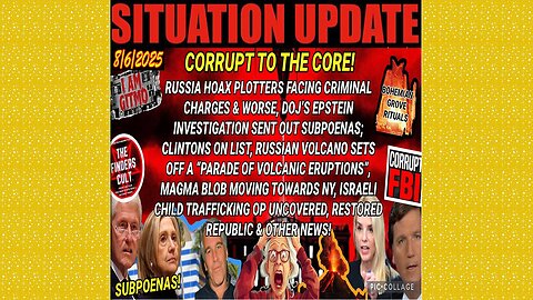 SITUATION UPDATE 8/6/25 - Corrupt To The Core, Israeli Child Trafficking Op Uncovered