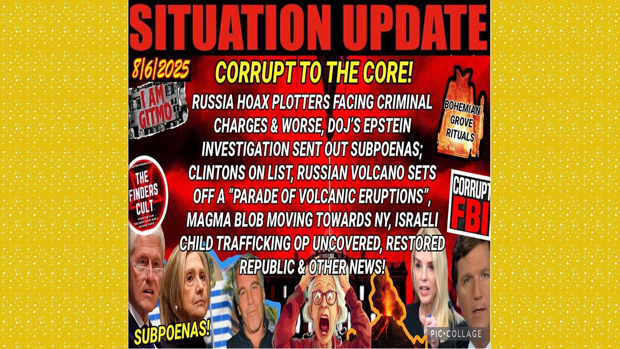 SITUATION UPDATE 8/6/25 - Corrupt To The Core, Israeli Child Trafficking Op Uncovered