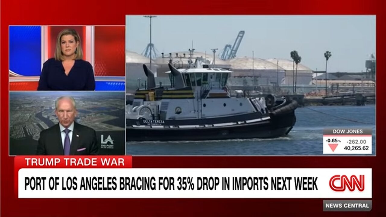 Port of Los Angeles bracing for 35% drop in imports next week