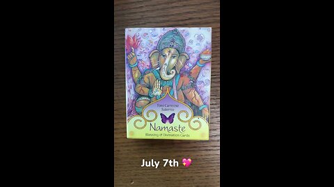 7/7/25 card: stay present
