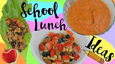 3 Healthy School Lunch Ideas! (Vegan)
