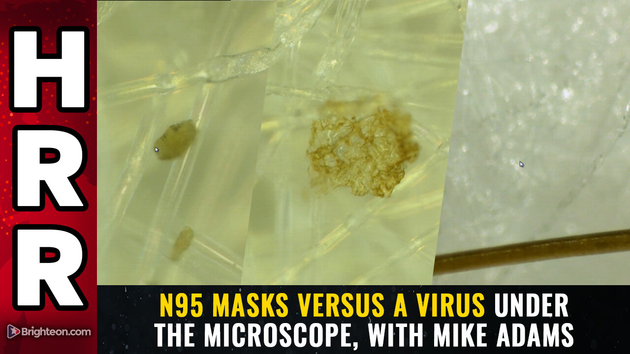 N95 masks versus a virus UNDER THE MICROSCOPE, with Mike Adams