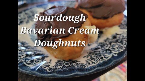 Sourdough Bavarian Cream Doughnuts!
