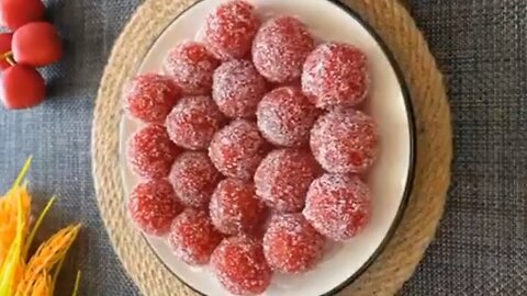 Sugar Crystal Fruit Balls 🍒✨ | Chewy, Sweet & Addictively Easy!