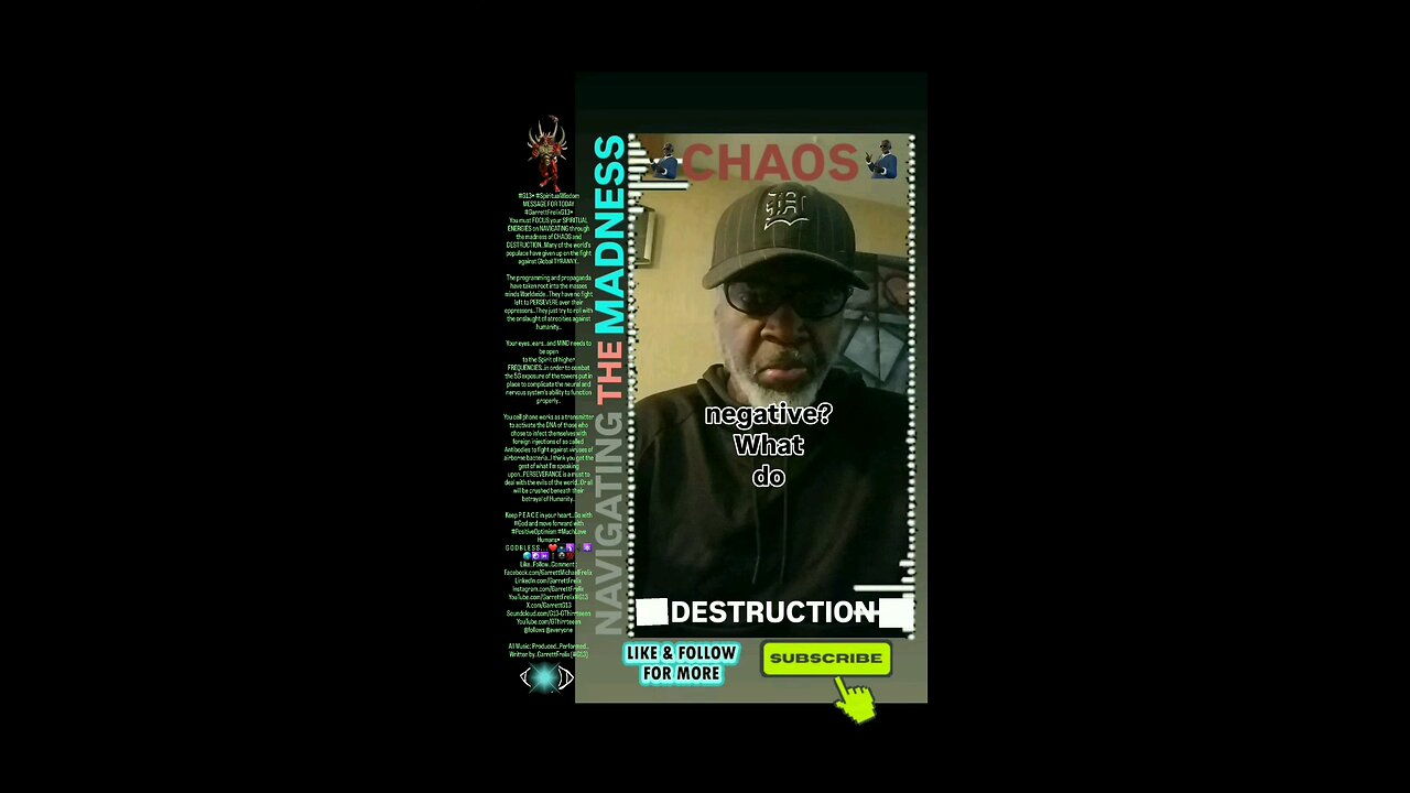 ▪︎CHAOS AND DESTRUCTION/NAVIGATING THE MADNESS▪︎