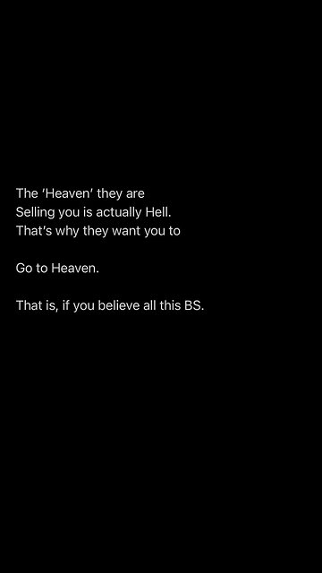 Please, I insist you go to your Heaven first