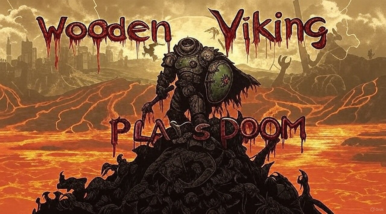 Wooden Viking Plays Doom: The Dark Ages Level Level 18 of 22