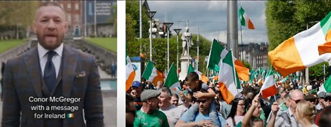 Connor MacGregor has a message for irish patriots protesting against illegal immigration in Dublin