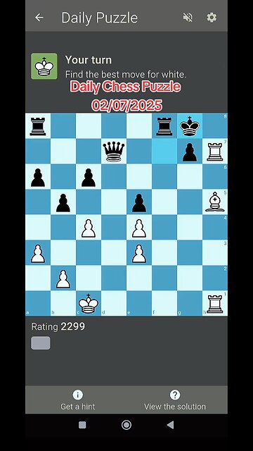 Daily Chess Puzzle 02/07/2025