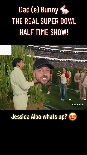 They made me put on the Bad Bunny suite 🤫