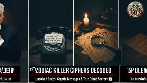 Zodiac Killer Ciphers Decoded 🔎 | Unsolved Codes, Cryptic Messages & True Crime Secrets