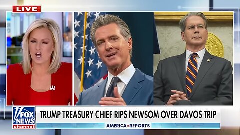 ‘ATTACK DOG’: Trump’s treasury chief UNLOADS on Newsom at Davos