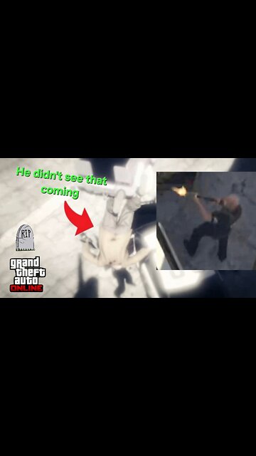 My GTA Online character got shoteéd in the Air!