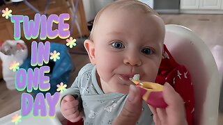Baby Kayla Learns to Brush Twice a Day 🦷 | Adorable Baby Routine & Milestone