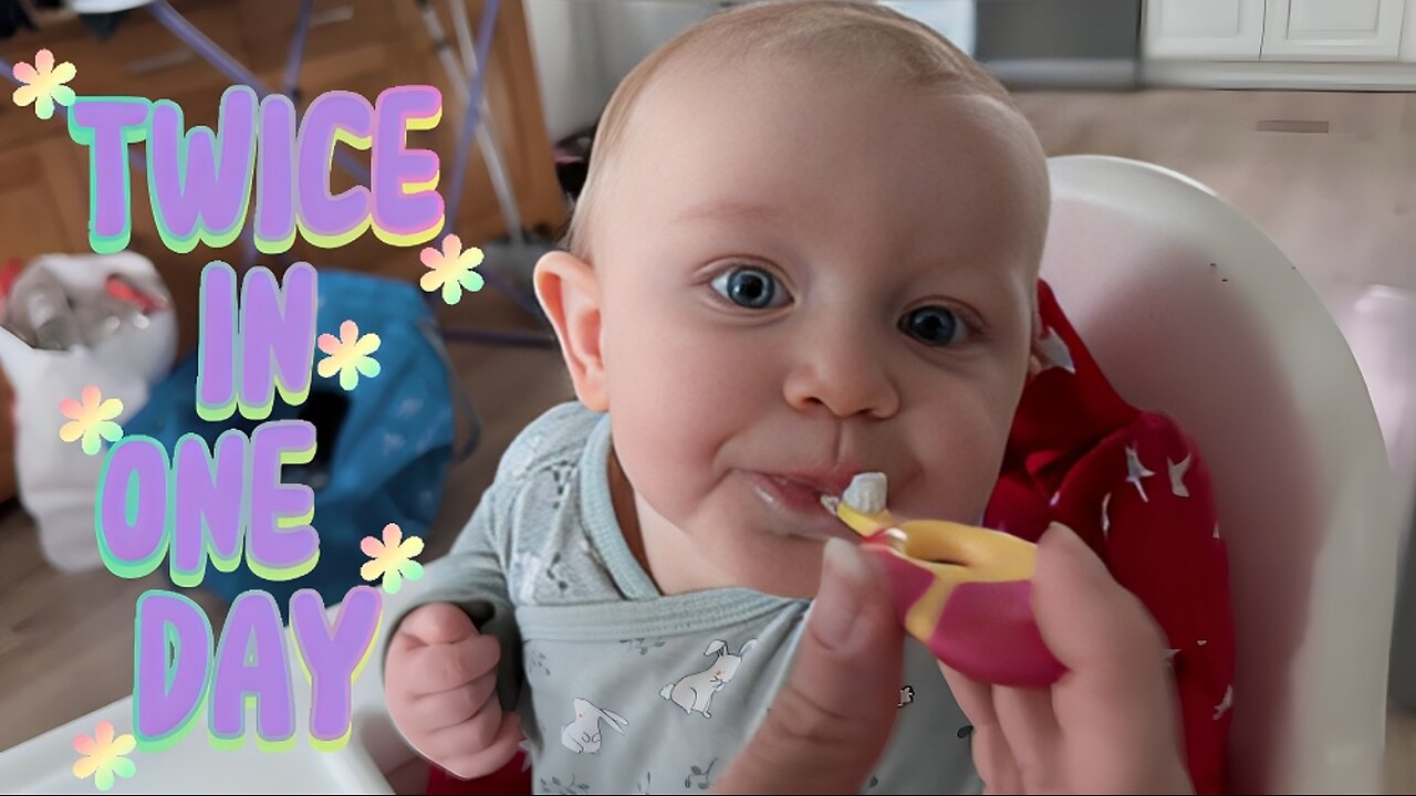 Baby Kayla Learns to Brush Twice a Day 🦷 | Adorable Baby Routine & Milestone