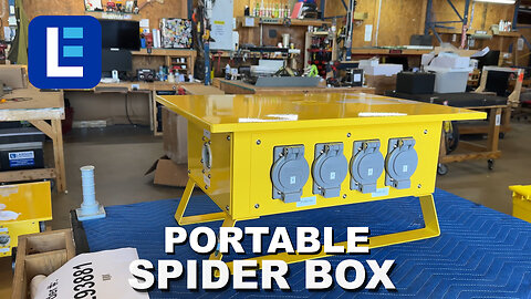 Portable Spider Box - 250V Input, L6-30 Inlet - (8) 30A Breakers, (8) L6-30R Receptacles