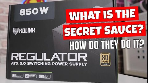 Kolink Regulator ATX 3.0 PCIe Gen5 80 Plus Fully Modular 850w PSU