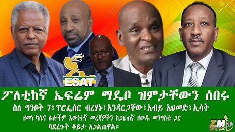 ፖለቲከኛ ኤፍሬም ማዴቦ ዝምታቸውን ሰበሩ፣ስለ ግንቦት 7፣ፕሮፌሰር ብረሃኑ፣አንዳርጋቸው አብይ አህመድ፣ኢሳት፣ከጋዜጠኛ ዘውዱ መንግስቴ ጋር Part 3