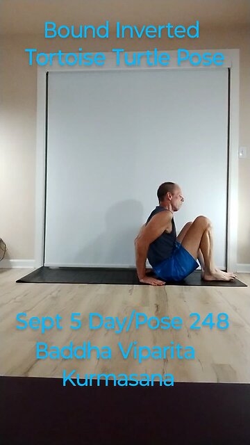 Baddha Viparita Kurmasana / Bound #Inverted Tortoise Turtle Pose