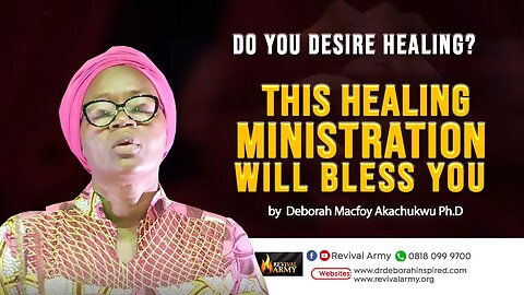 Are you Sick This Ministration will bring Healing to you