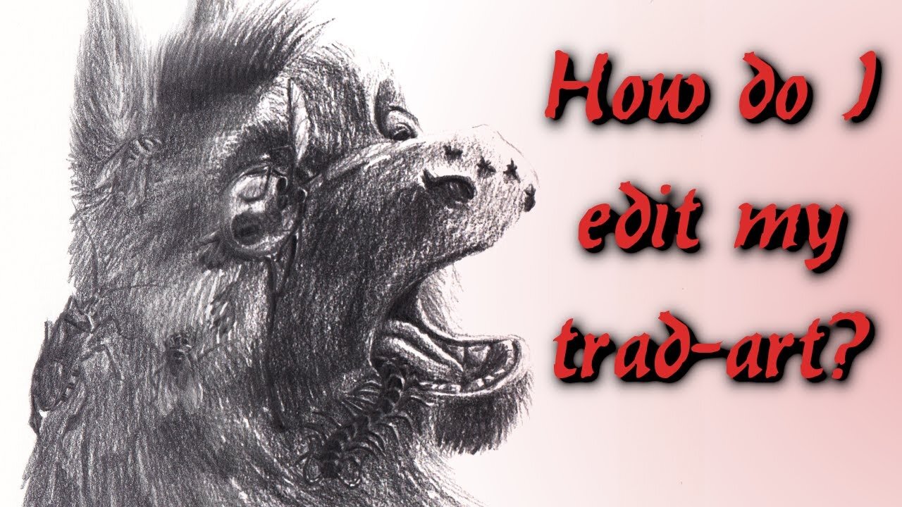 How do I edit my Traditional Art? || Editing Tutorial (Gimp 2.10.32)