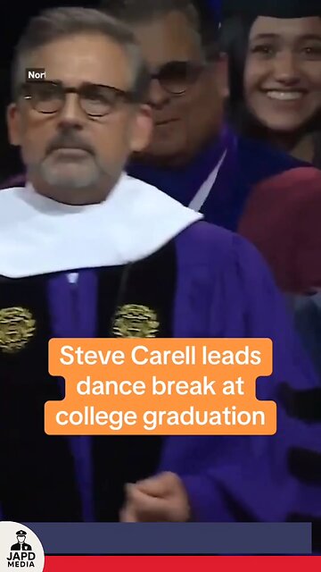 Would you join a surprise dance break if Steve Carell led it at your graduation?