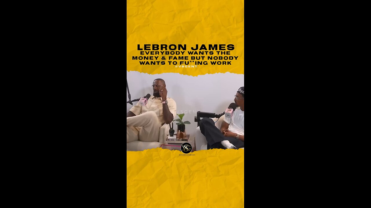 @kingjames Everybody wants the money & fame but nobody wants to fu**ing work