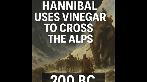 Historical Facts: Hannibal and the Vinegar Trick (200 BC)