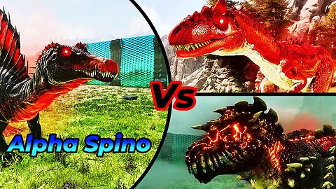 Alpha Spino Vs Moded Alphas | Ark survival ascended | Ark mods | Ark Battles | Gameplay