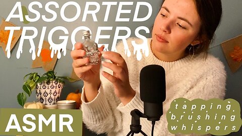 ASMR | Assorted Triggers (tapping, whispers, mic brushing, fluttering)