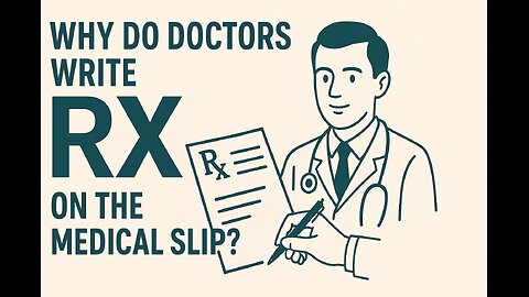 Why do doctors write RX on the medical slip ?
