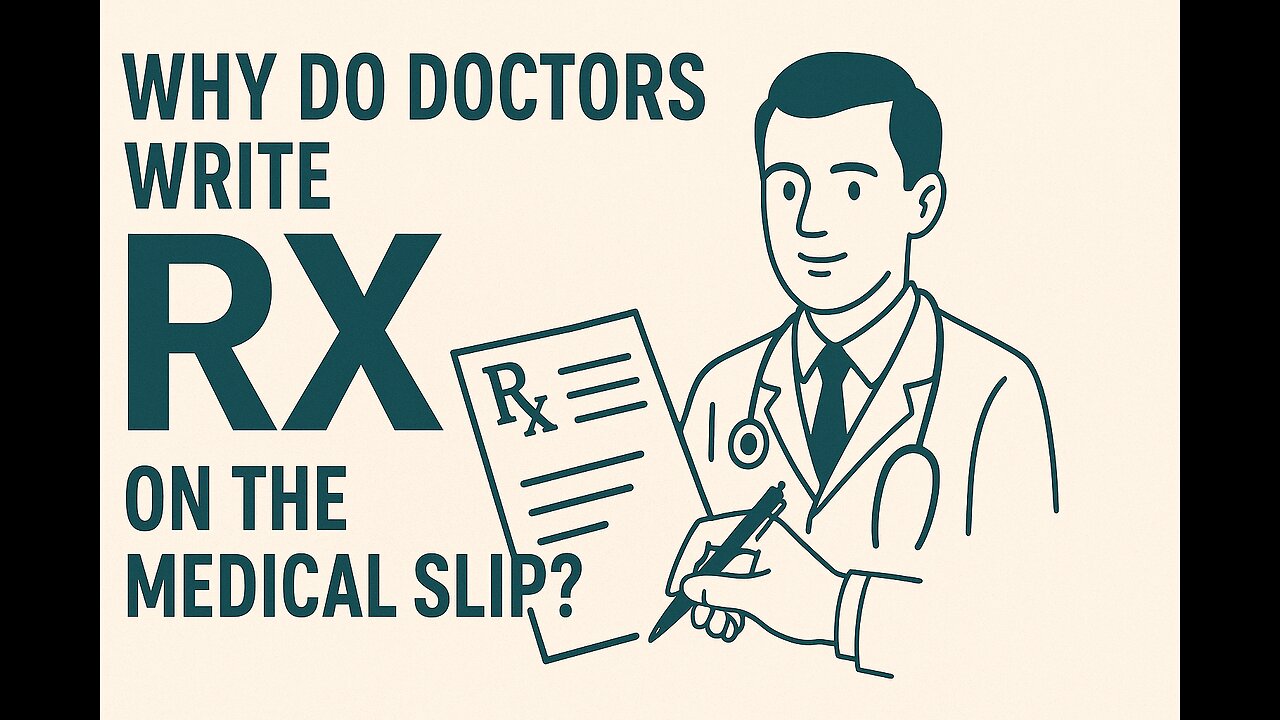 Why do doctors write RX on the medical slip ?