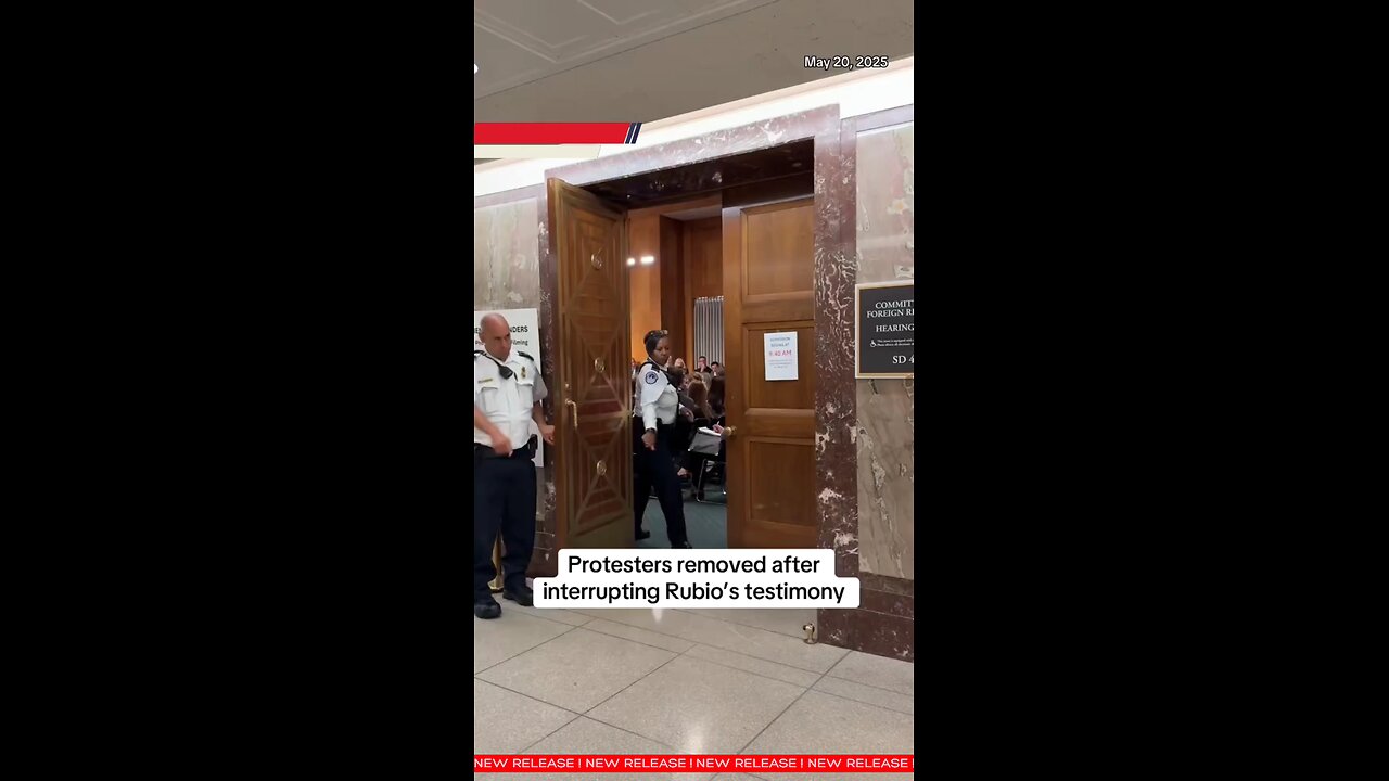 Protesters disrupt Rubio's Senate testimony over U.S. support for Israel. #PnDmart #japdmedia
