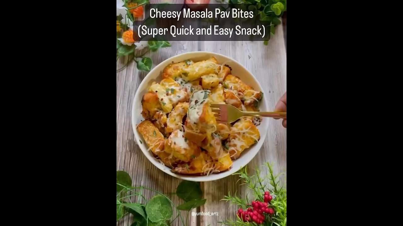 #cheese masala paw bites
