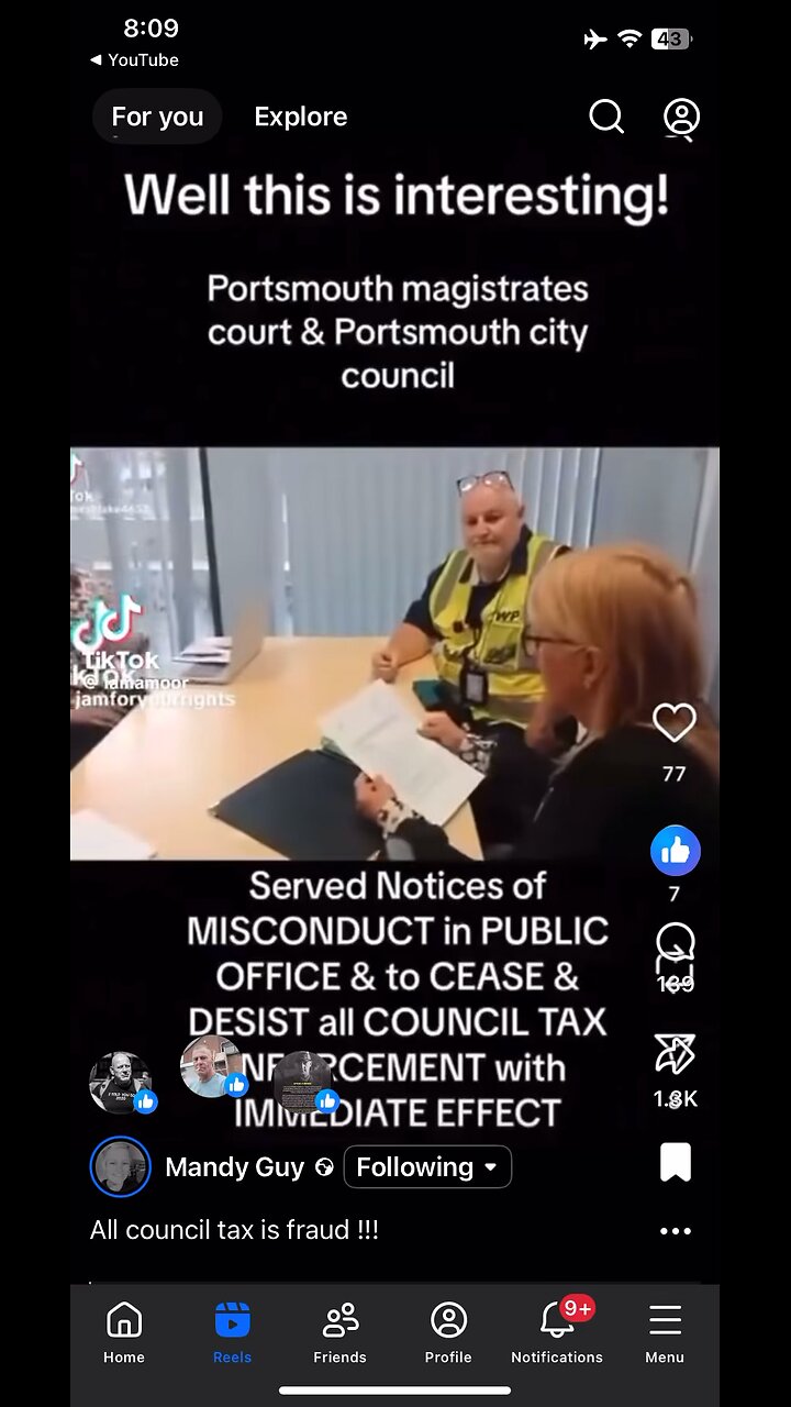 Served council office workers notices