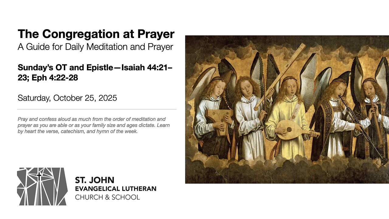 Sunday’s OT and Epistle—Isaiah 44:21–23; Eph 4:22-28