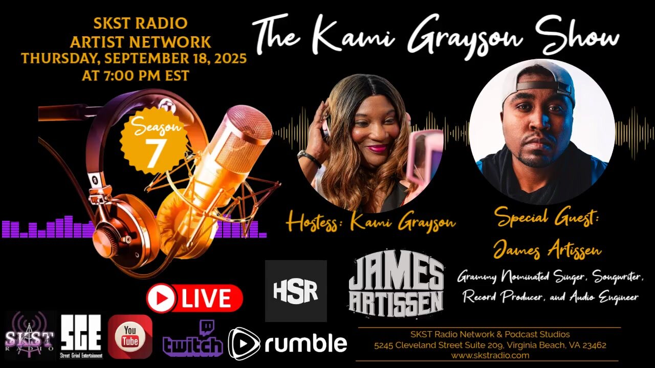 SKST Radio Artist Network -The Kami Grayson Show with James Artissen
