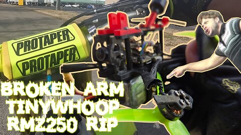 BROKEN ARM AT HORSE PARK | BACKUP TINYWHOOP AND URBAN MOTOCROSS