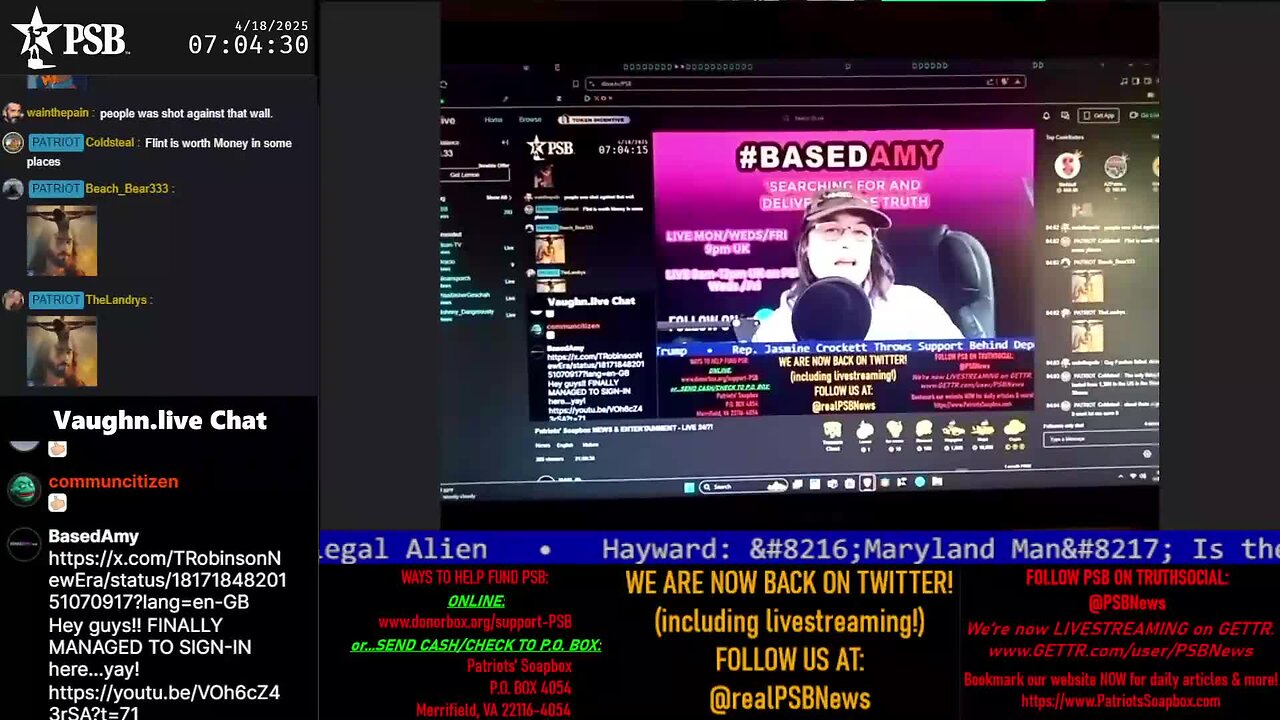 2025-04-18 07:00 EDT - Patriots Soapbox AM: with MykelJaye