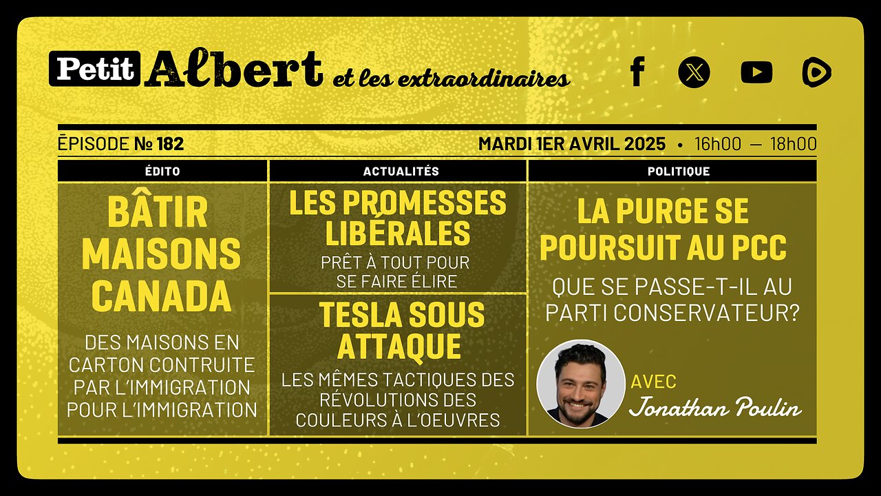 Petit Albert et les extraordinaires Épisode #182 -Avec Jonathan Poulin