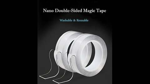 Nano Washable Reusable Double-Sided Magic Tape