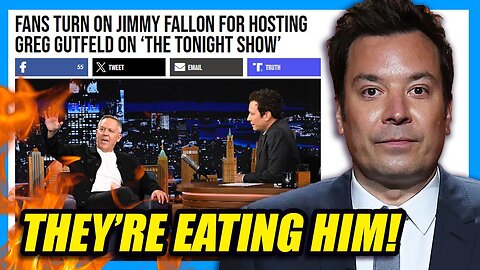 Jimmy Fallon DOGPILED by The Left Over Greg Gutfeld 'Tonight Show' Appearance!