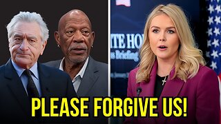 Morgan Freeman & Robert De Niro Try to INSULT Karoline Leavitt, Her Response Brings Tears to Them!!!