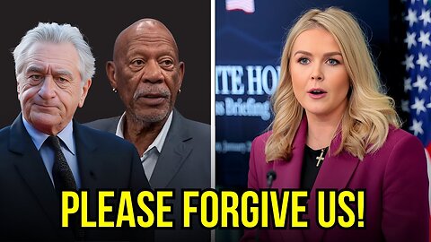 Morgan Freeman & Robert De Niro Try to INSULT Karoline Leavitt, Her Response Brings Tears to Them!!!