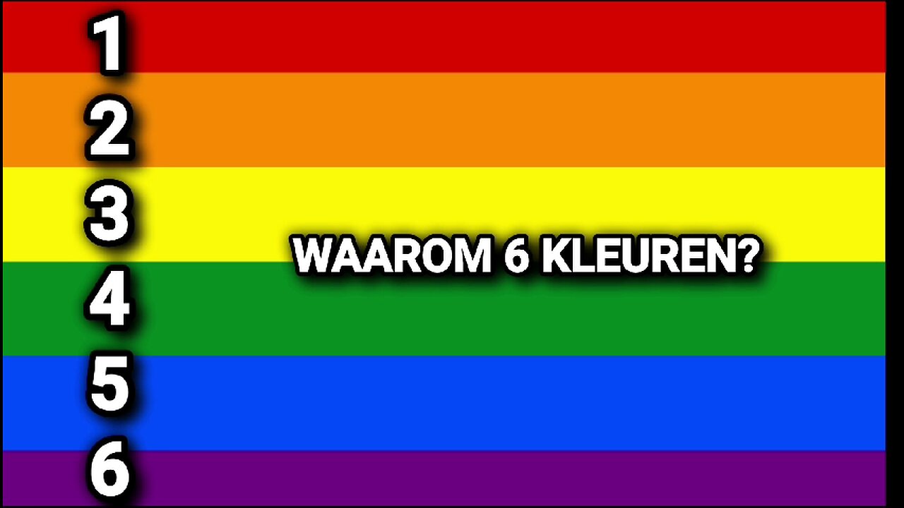 UITLEG OVER DE LGBT REGENBOOGVLAG IN 6 KLEUREN