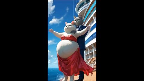 Fat cat is rescued by panda